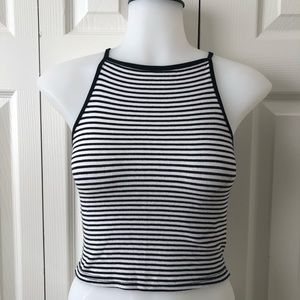 Women’s striped crop top